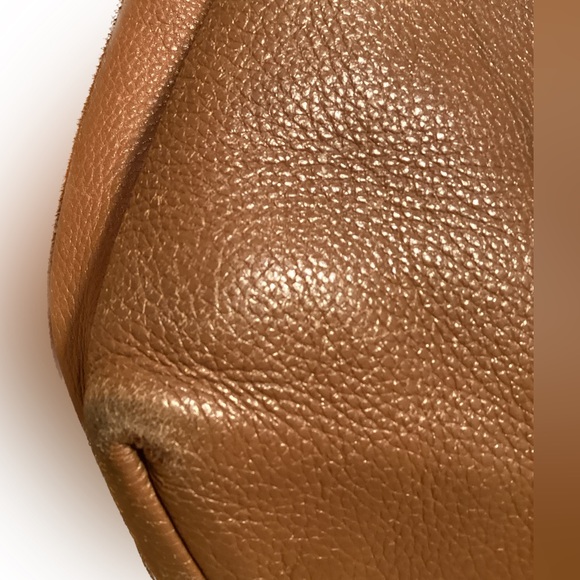 Michael Kors Pebbled Leather Drawstring Tassel Camden Hobo Shoulder Handbag - Picture 7 of 16